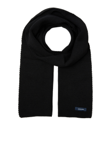 Jack & Jones Logo Detaylı Düz Atkı -Black - 12098582