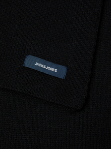 Jack & Jones Logo Detaylı Düz Atkı -Black - 12098582