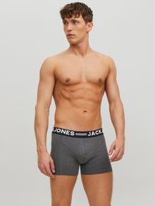 Jack & Jones Erkek 3'lü Düz Renk Boxer Paketi -Burgundy - 12113943