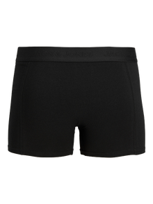 Jack & Jones Erkek Logo Detaylı 3'lü Boxer Paketi - Waıstband -Black - 12127816