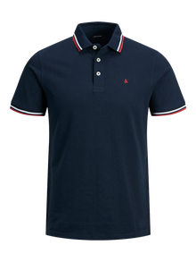 Jack & Jones Erkek Basıc Polo Tişört - Paulos -Navy Blazer - 12136668