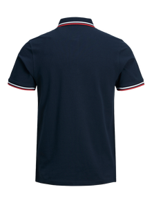 Jack & Jones Erkek Basıc Polo Tişört - Paulos -Navy Blazer - 12136668