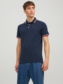 Jack & Jones Erkek Basıc Polo Tişört - Paulos -Navy Blazer - 12136668