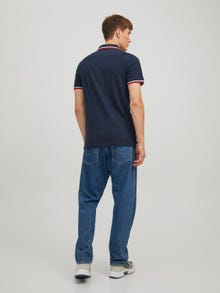 Jack & Jones Erkek Basıc Polo Tişört - Paulos -Navy Blazer - 12136668