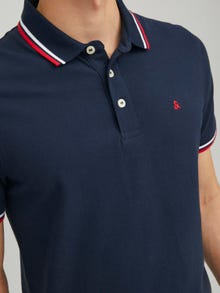 Jack & Jones Erkek Basıc Polo Tişört - Paulos -Navy Blazer - 12136668
