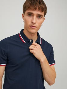 Jack & Jones Erkek Basıc Polo Tişört - Paulos -Navy Blazer - 12136668
