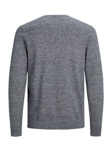Jack & Jones Erkek V Yaka Triko - Basıc -Navy Blazer - 12137194