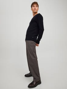 Jack & Jones Erkek V Yaka Triko - Basıc -Black - 12137194