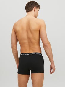 Jack & Jones Erkek 5'li Düz Renk Boxer Paketi - Uey -Black - 12142342