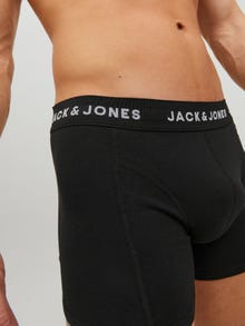 Jack & Jones Erkek 5'li Düz Renk Boxer Paketi - Uey -Black - 12142342