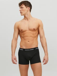 Jack & Jones Erkek 5'li Düz Renk Boxer Paketi - Uey -Black - 12142342