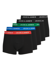 Jack & Jones Erkek 5'li Düz Renk Boxer Paketi - Uey -Electric Blue Lemonade - 12142342