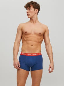 Jack & Jones 5'li Düz Renk Boxer Paketi -Surf the Web - 12144536