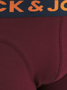 Jack & Jones 3'lü Boxer Paketi-Lichfield -Burgundy - 12147592