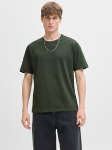 Jack & Jones Erkek Bisiklet Yaka Basıc Tişört - Organıc -Duffel Bag - 12156101