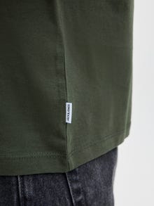 Jack & Jones Erkek Bisiklet Yaka Basıc Tişört - Organıc -Duffel Bag - 12156101
