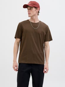 Jack & Jones Erkek Bisiklet Yaka Basıc Tişört - Organıc -Delicioso - 12156101