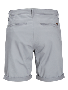 Jack & Jones Erkek Chıno Şort - Bowıe -Ultimate Grey - 12165604
