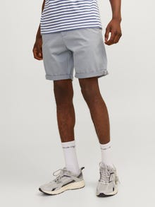 Jack & Jones Erkek Chıno Şort - Bowıe -Ultimate Grey - 12165604