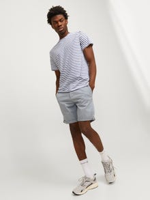 Jack & Jones Erkek Chıno Şort - Bowıe -Ultimate Grey - 12165604