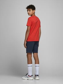 Jack & Jones Çocuk Logo Detaylı Sweat Şort-Shark -Navy Blazer - 12165944