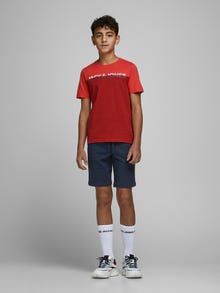Jack & Jones Çocuk Logo Detaylı Sweat Şort-Shark -Navy Blazer - 12165944