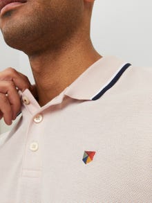 Jack & Jones Erkek Nakış Detaylı Polo Tişört - Bluwın -Hushed Violet - 12169064