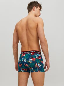 Jack & Jones Erkek 3'lü Desenli Boxer Paketi -Black - 12171253