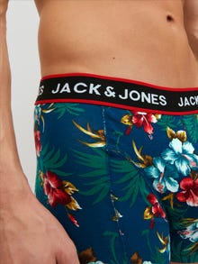 Jack & Jones Erkek 3'lü Desenli Boxer Paketi -Black - 12171253