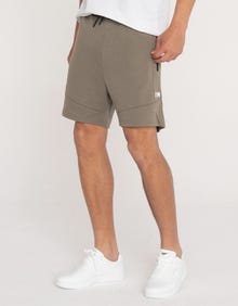 Jack & Jones Erkek Fermuar Detaylı Sweat Şort - Air -Smokey Olive - 12186750
