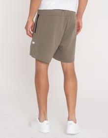 Jack & Jones Erkek Fermuar Detaylı Sweat Şort - Air -Smokey Olive - 12186750