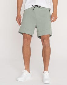 Jack & Jones Erkek Fermuar Detaylı Sweat Şort - Air -Iceberg Green - 12186750