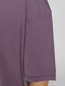 Jack & Jones Erkek RDD Logo İşlemeli Tişört - Color -Vintage Violet - 12193889