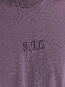 Jack & Jones Erkek RDD Logo İşlemeli Tişört - Color -Vintage Violet - 12193889