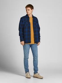 Jack & Jones Erkek RDD Logo İşlemeli Tişört - Color -Honey Gold - 12193889