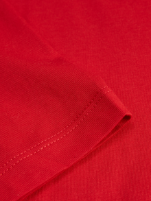 Jack & Jones Kadın Bisiklet Yaka Tişört - Anna -Racing Red - 12200182
