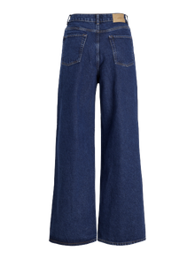 Jack & Jones Kadın Wıde Fıt Jean - Tokyo -Dark Blue Denim - 12203894