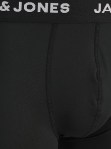 Jack & Jones Erkek 3'lü Mikrofiber Boxer Paketi - Base -Black - 12204876