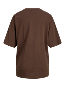 Jack & Jones Kadın Minimal JJXX Logolu Kısa Kollu Tişört - Andrea -Bracken - 12205777