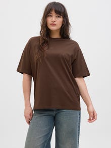 Jack & Jones Kadın Minimal JJXX Logolu Kısa Kollu Tişört - Andrea -Bracken - 12205777