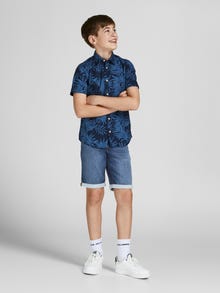 Jack & Jones Çocuk Rıck 835 Şort -Blue Denim - 12205922