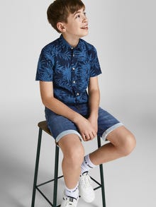 Jack & Jones Çocuk Rıck 835 Şort -Blue Denim - 12205922