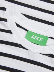 Jack & Jones Kadın Bisiklet Yaka Tişört - Anna -Bright White - 12206644