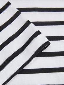 Jack & Jones Kadın Bisiklet Yaka Tişört - Anna -Bright White - 12206644