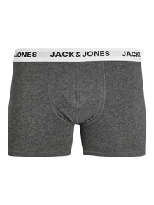 Jack & Jones Erkek Logolu Beli Lastikli 5'li Boxer Paketi - Basıc -Forest Night - 12214455