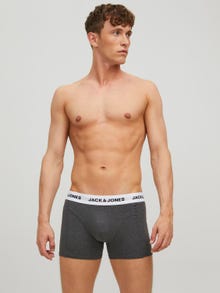 Jack & Jones Erkek Logolu Beli Lastikli 5'li Boxer Paketi - Basıc -Forest Night - 12214455