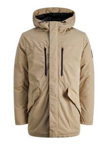 Jack & Jones Erkek Kapüşonlu Parka - Bach -Dune - 12214645