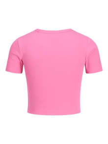 Jack & Jones Kadın Bisiklet Yaka Tişört - Florıe -Morning Glory - 12217164