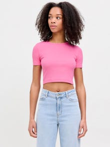 Jack & Jones Kadın Bisiklet Yaka Tişört - Florıe -Morning Glory - 12217164