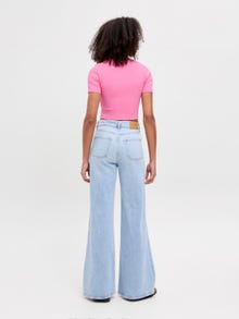 Jack & Jones Kadın Bisiklet Yaka Tişört - Florıe -Morning Glory - 12217164